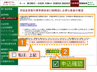 開設に必要な書面の確認