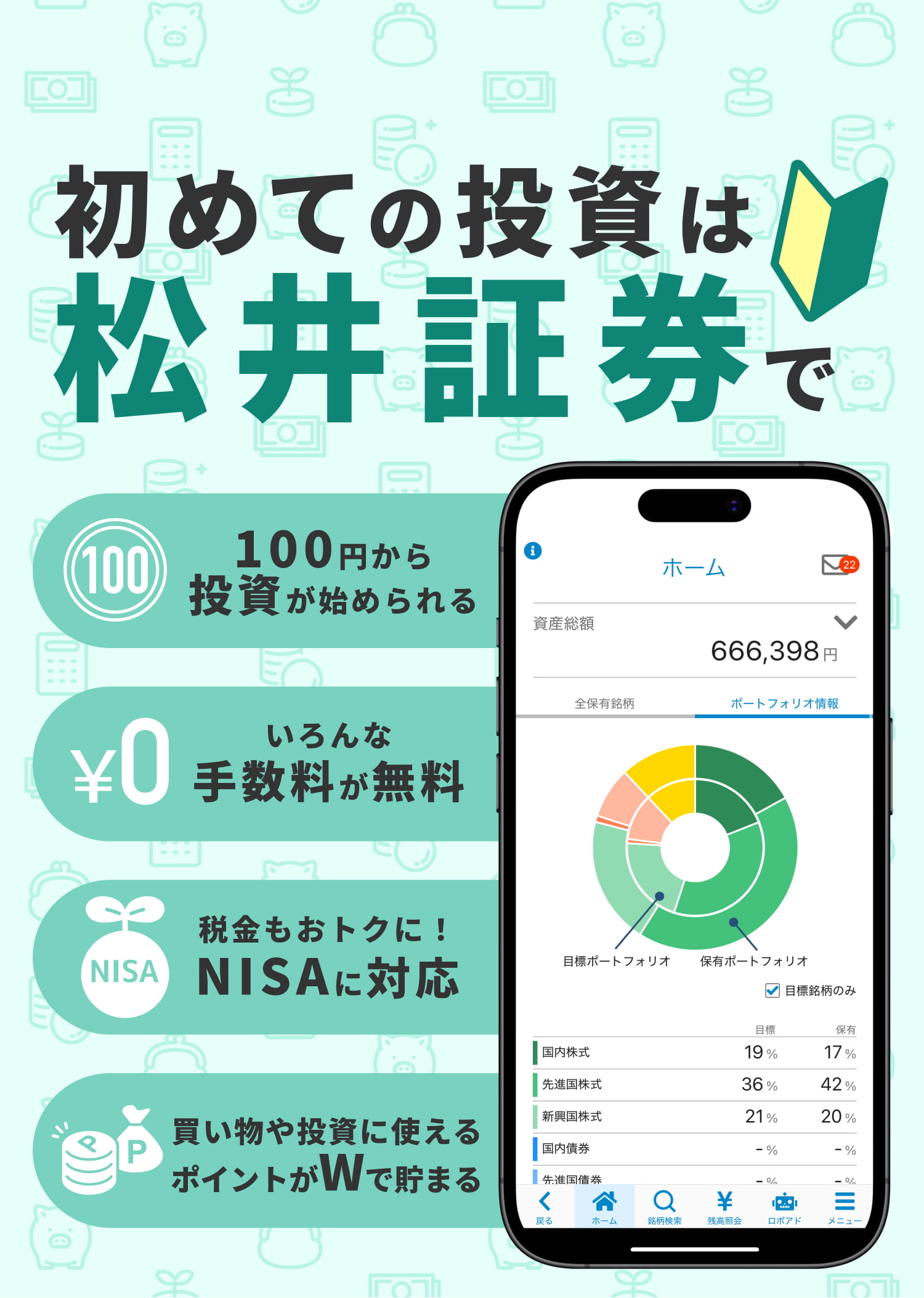 初めての投資は、松井証券で