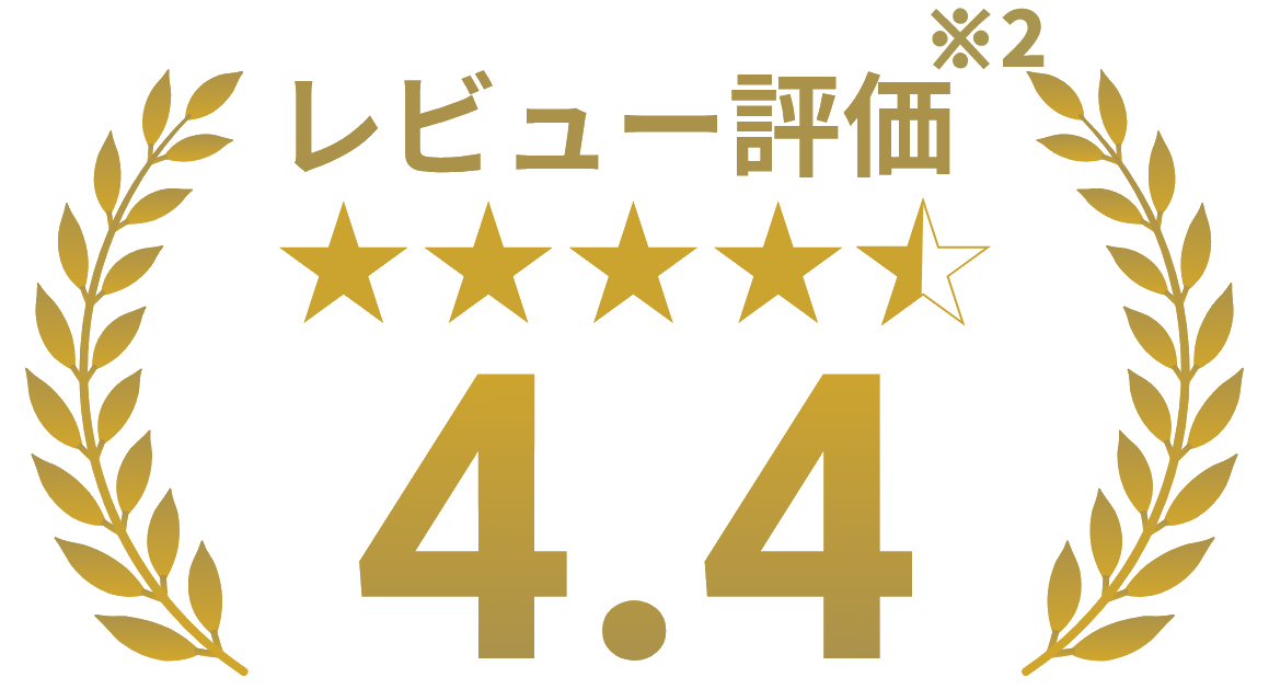 レビュー評価4.4