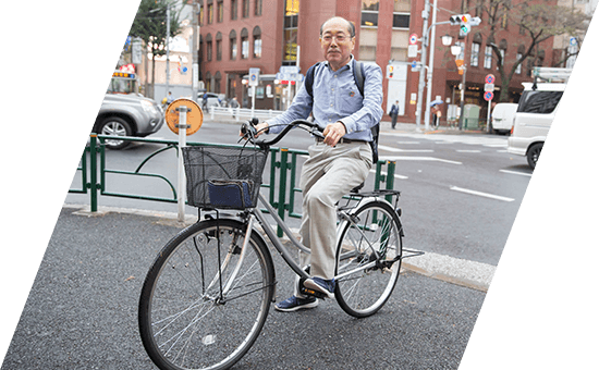 桐谷 さん 自転車