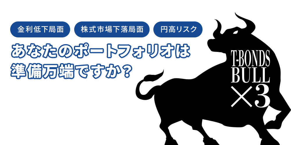 ＜金利低下局面＞＜株式市場下落局面＞＜円高リスク＞あなたのポートフォリオは準備万端ですか？