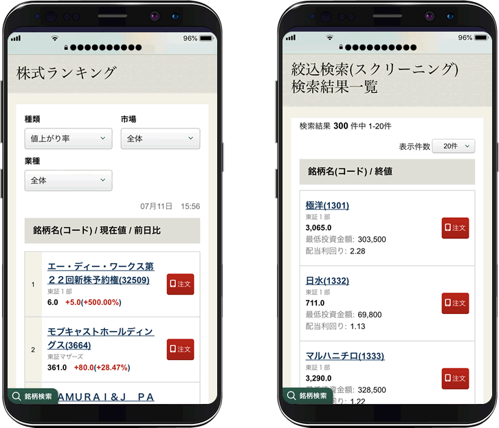 スマートフォンでの表示が見やすくなります