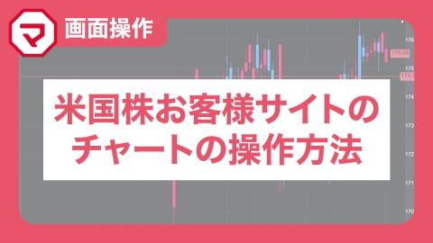 米国株お客様サイトのチャートの操作方法