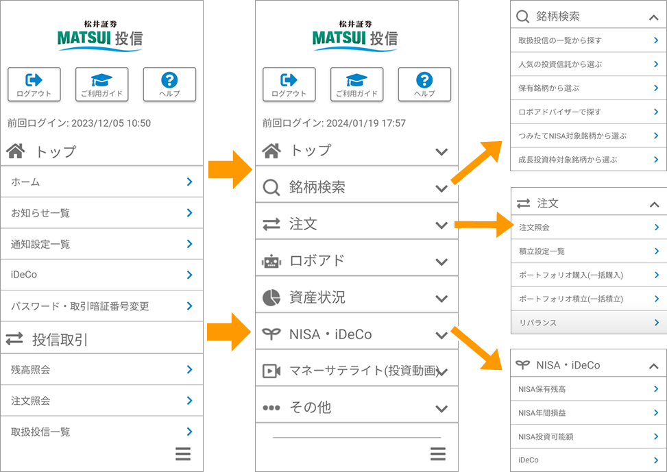 スマートフォン向け投信アプリ