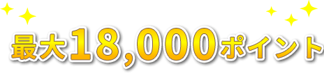 上記全てのキャンペーンの条件達成で…最大14,000ポイント
