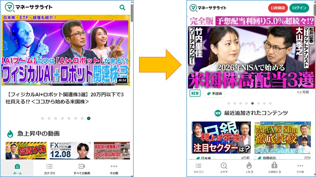 サイト全体の利便性向上