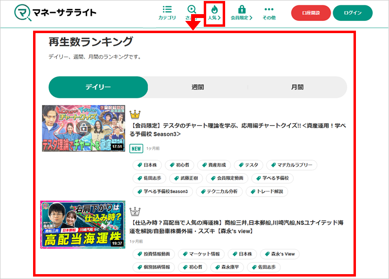 再生数ランキングの追加