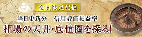 会員限定。当日更新分　信用評価損益率