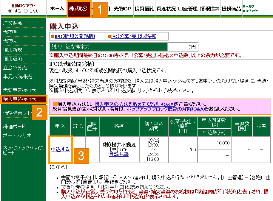 購入申込からの受付に参加されるお客様