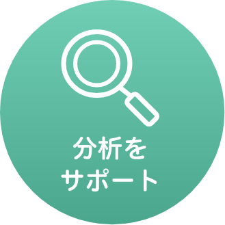 分析をサポート