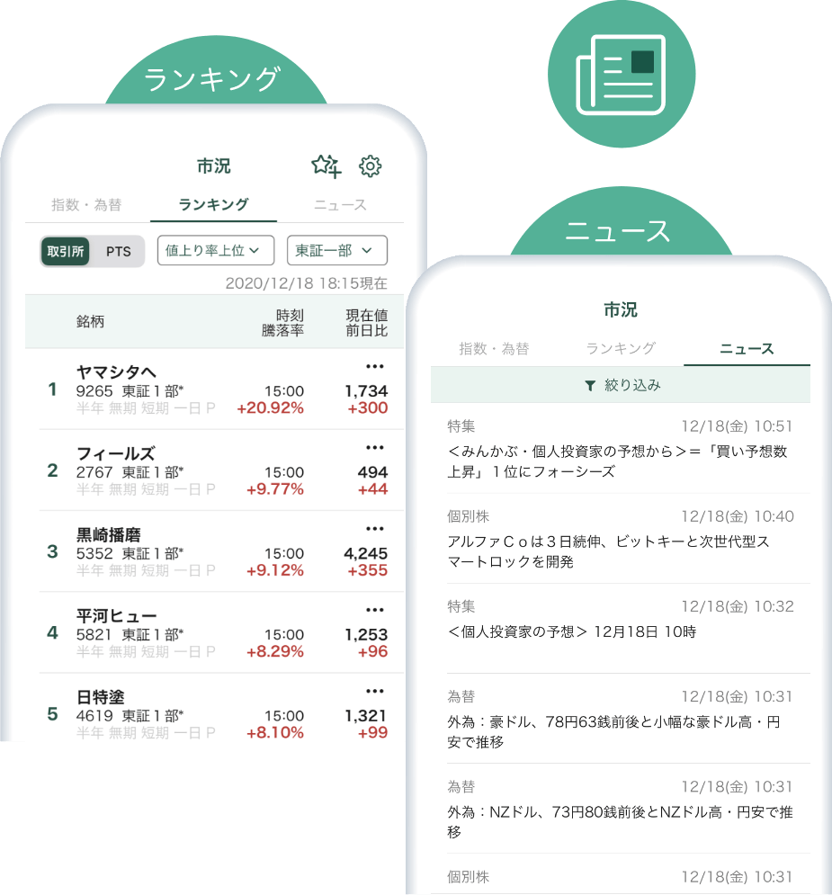 マイページに情報を集約