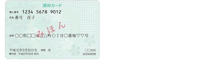 通知カード、またはマイナンバーカードを撮影し、保存する<通知カードで登録する場合>