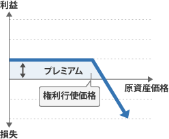 2.コールの売(損失無限大、利益限定)